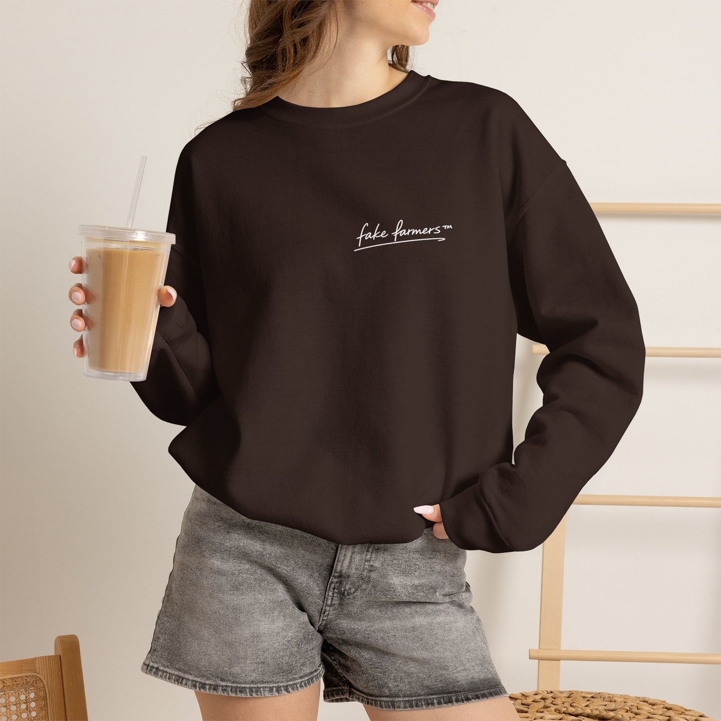 "Started Anyway" - Unisex Crewneck Sweatshirt