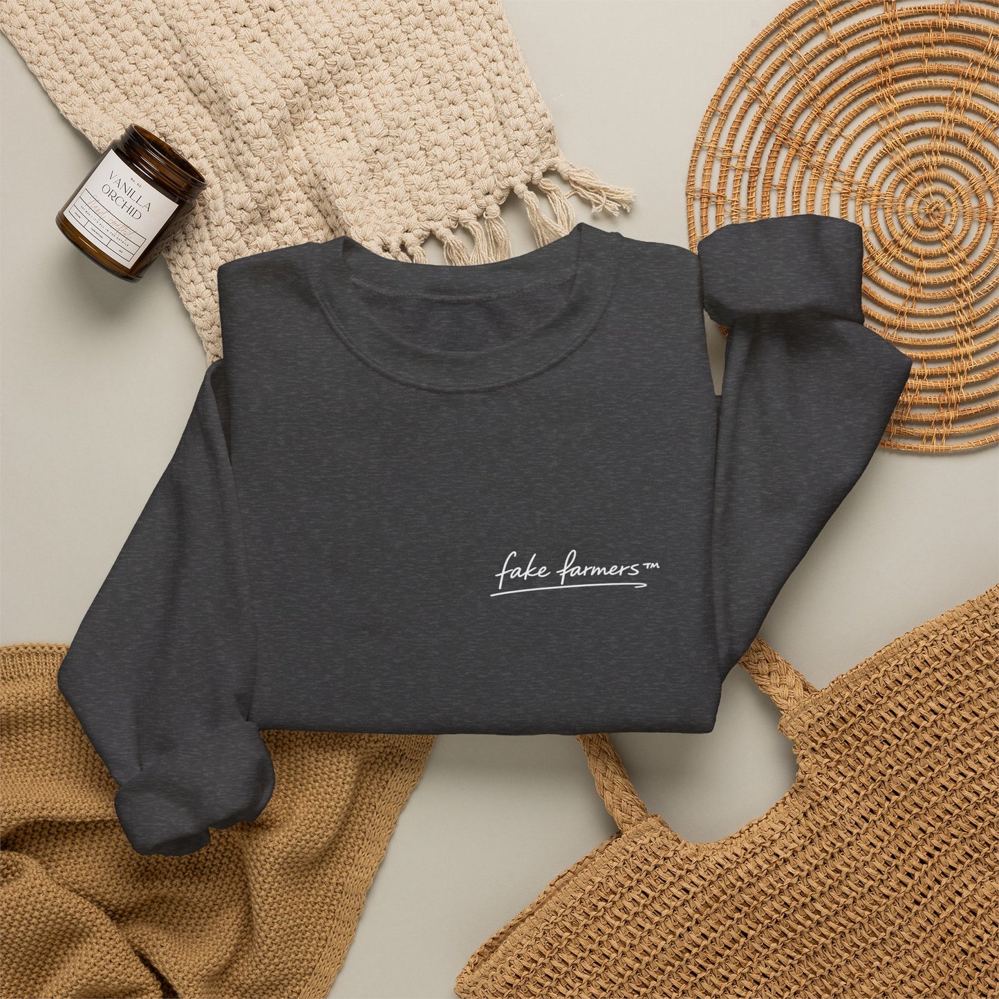 "Started Anyway" - Unisex Crewneck Sweatshirt