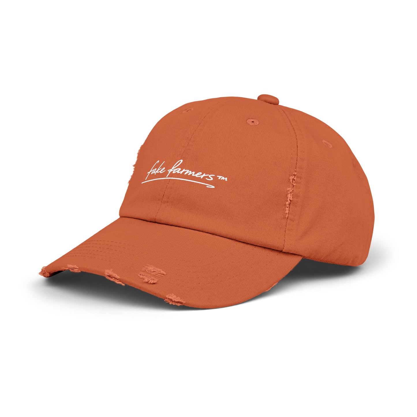 Distressed "Fake Farmer" Logo Cap (DTF Printed)
