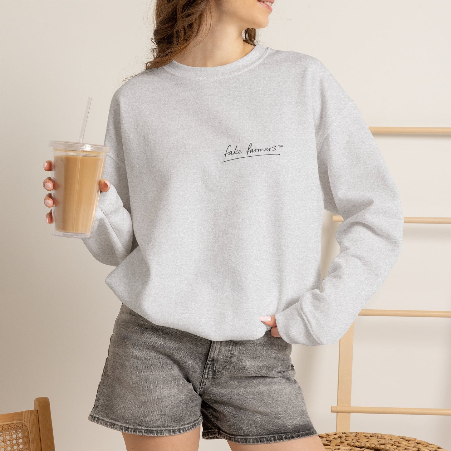 "Started Anyway" - Unisex Crewneck Sweatshirt
