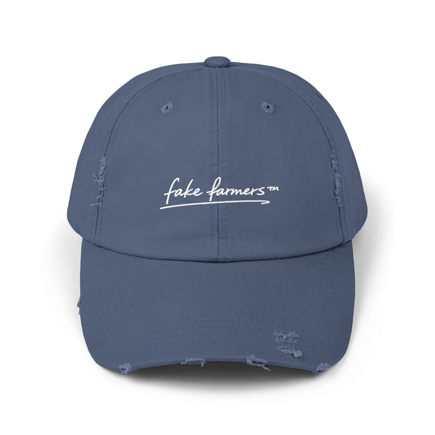 Distressed "Fake Farmer" Logo Cap (DTF Printed)