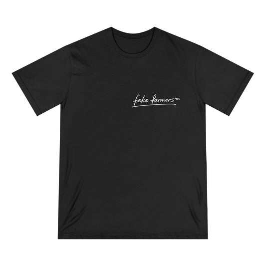 Premium Unisex "Fake Farmers" logo Tee (Eco-friendly)