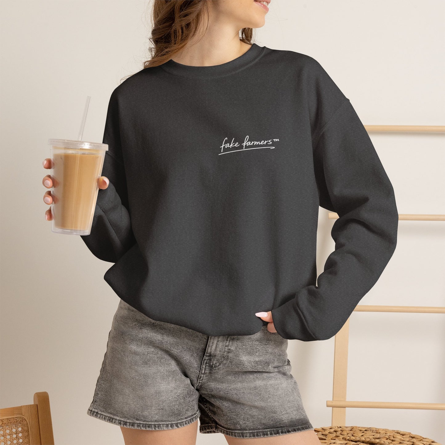 "Started Anyway" - Unisex Crewneck Sweatshirt