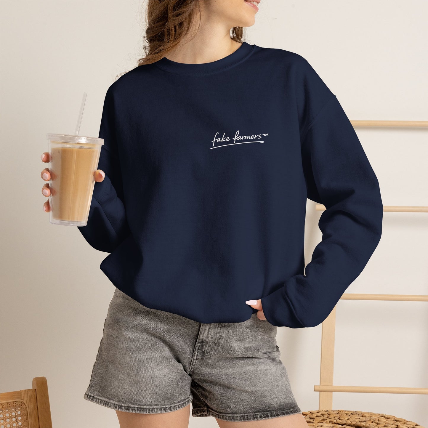 "Started Anyway" - Unisex Crewneck Sweatshirt