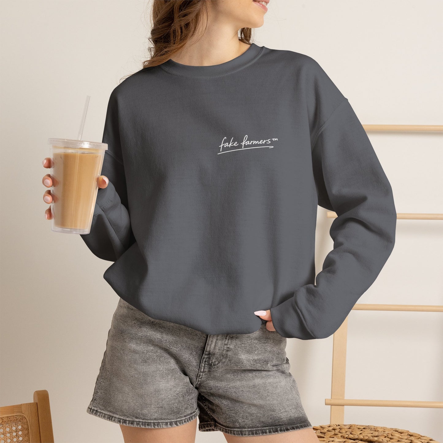 "Started Anyway" - Unisex Crewneck Sweatshirt