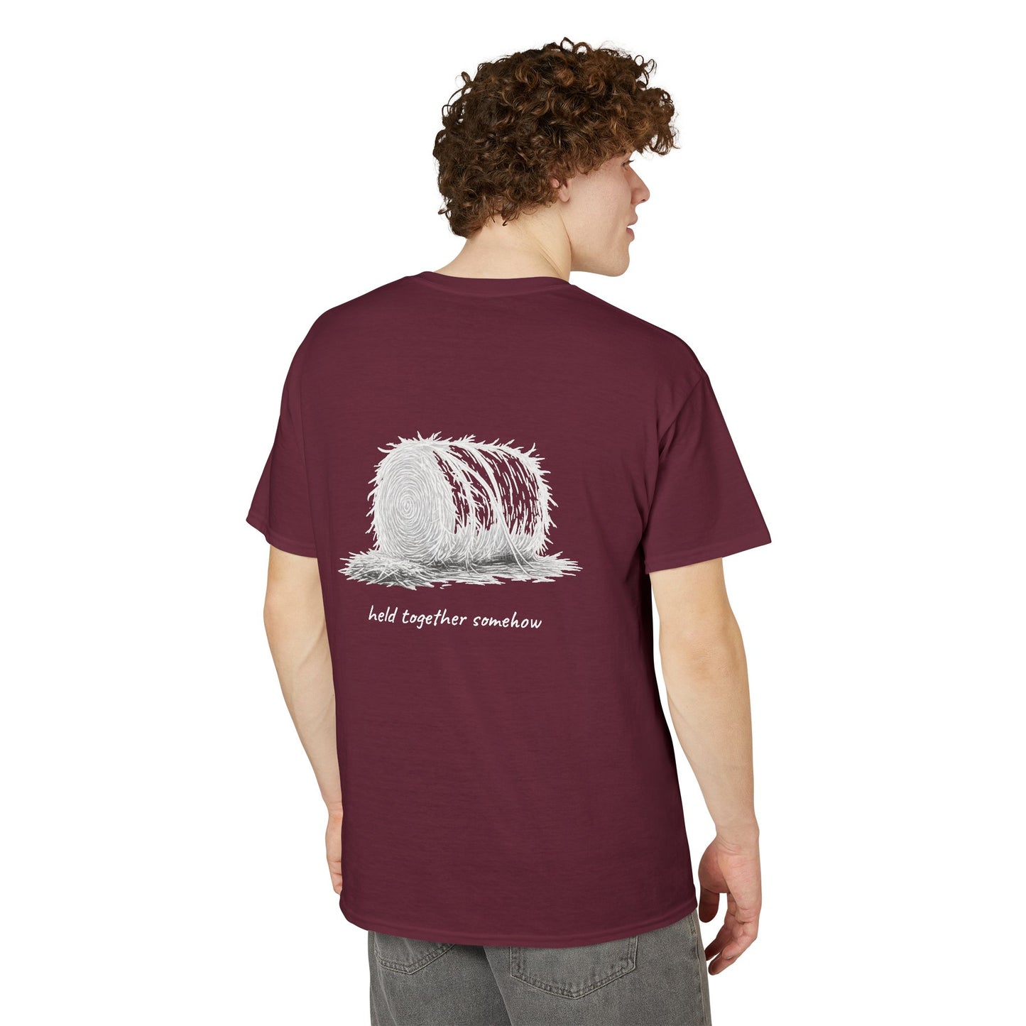 "Held Together Somehow" Unisex Dryblend® Tee