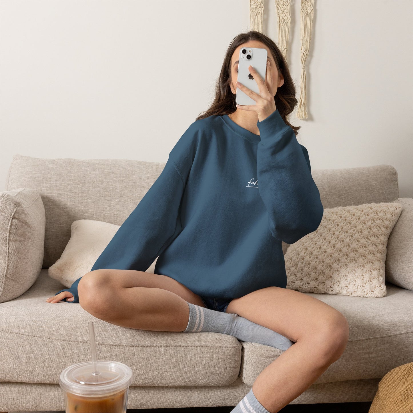 "Started Anyway" - Unisex Crewneck Sweatshirt