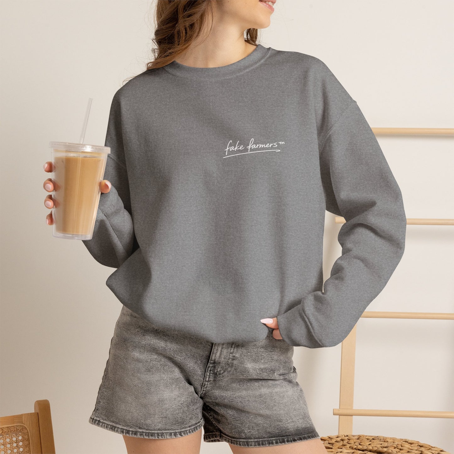 "Started Anyway" - Unisex Crewneck Sweatshirt