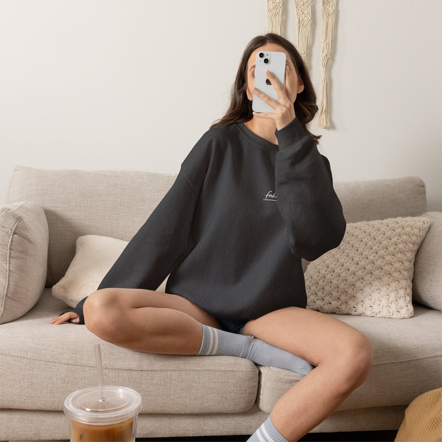 "Started Anyway" - Unisex Crewneck Sweatshirt