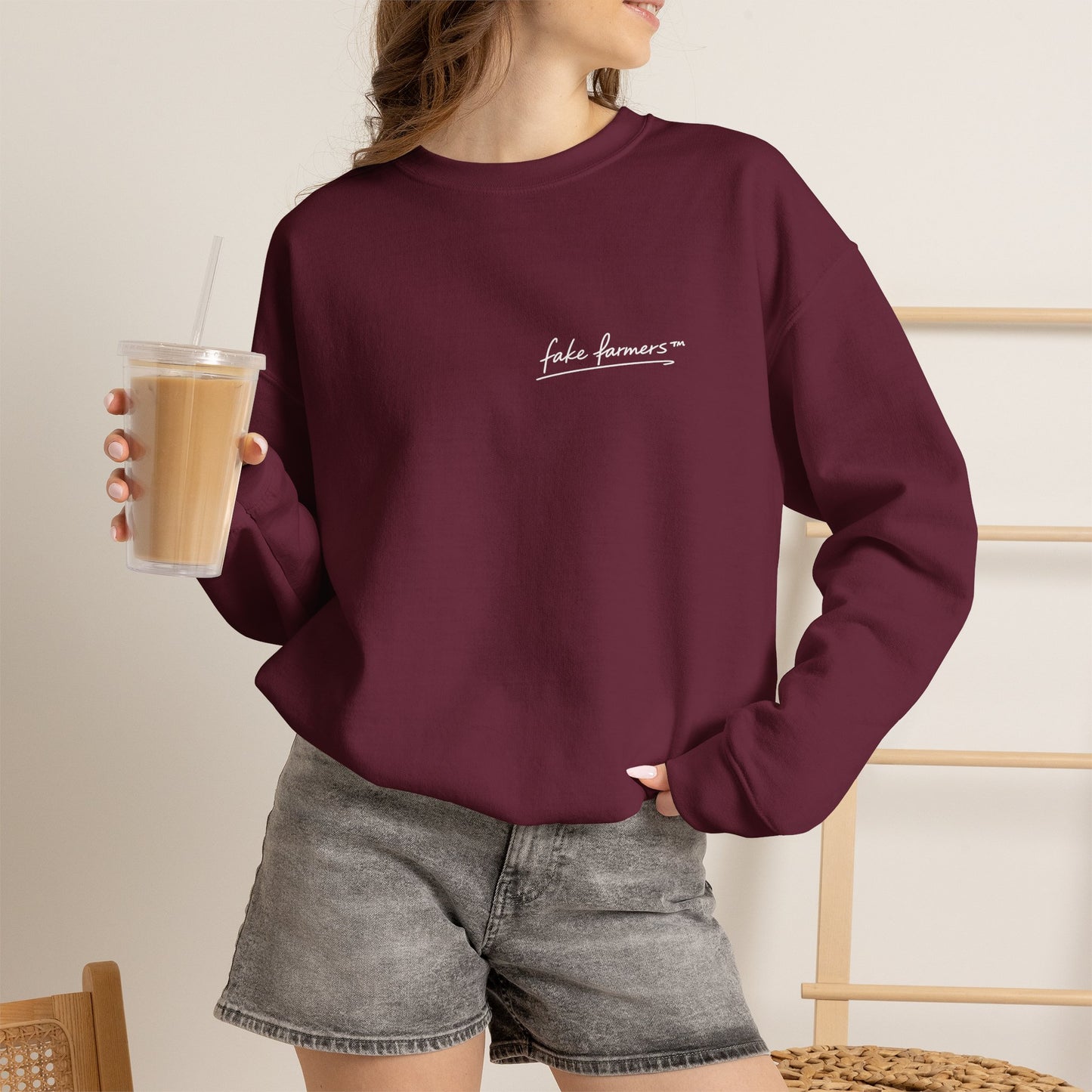 "Started Anyway" - Unisex Crewneck Sweatshirt