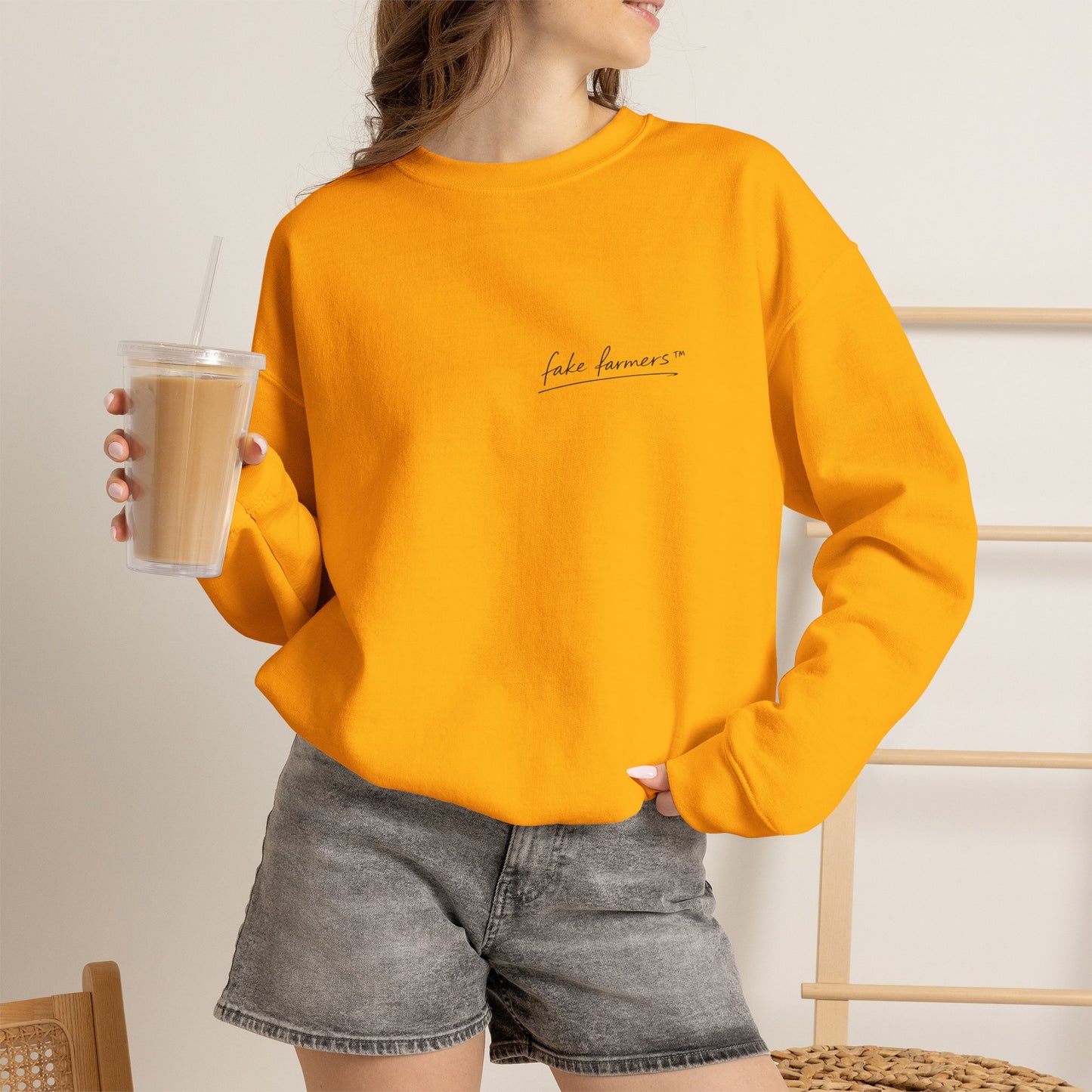 "Started Anyway" - Unisex Crewneck Sweatshirt