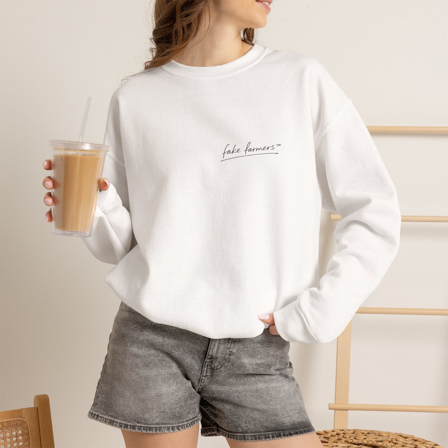 "Started Anyway" - Unisex Crewneck Sweatshirt