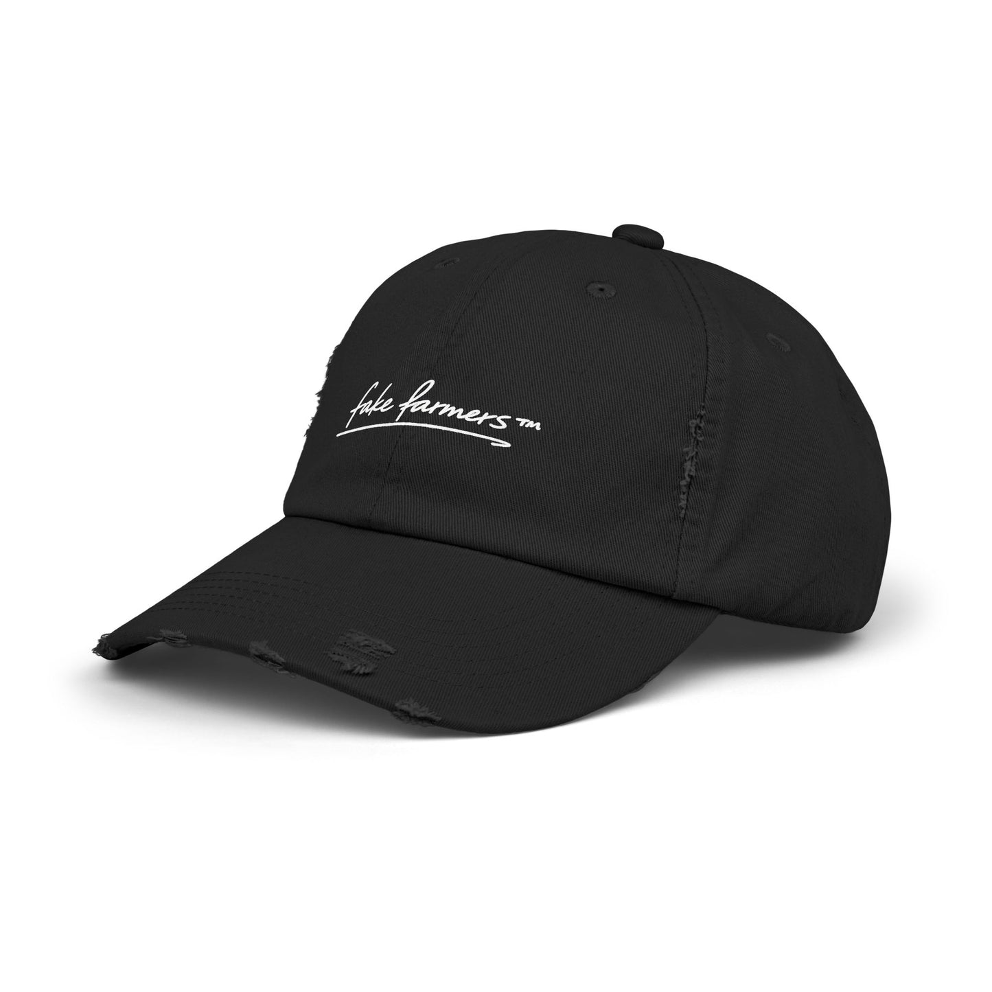 Distressed "Fake Farmer" Logo Cap (DTF Printed)
