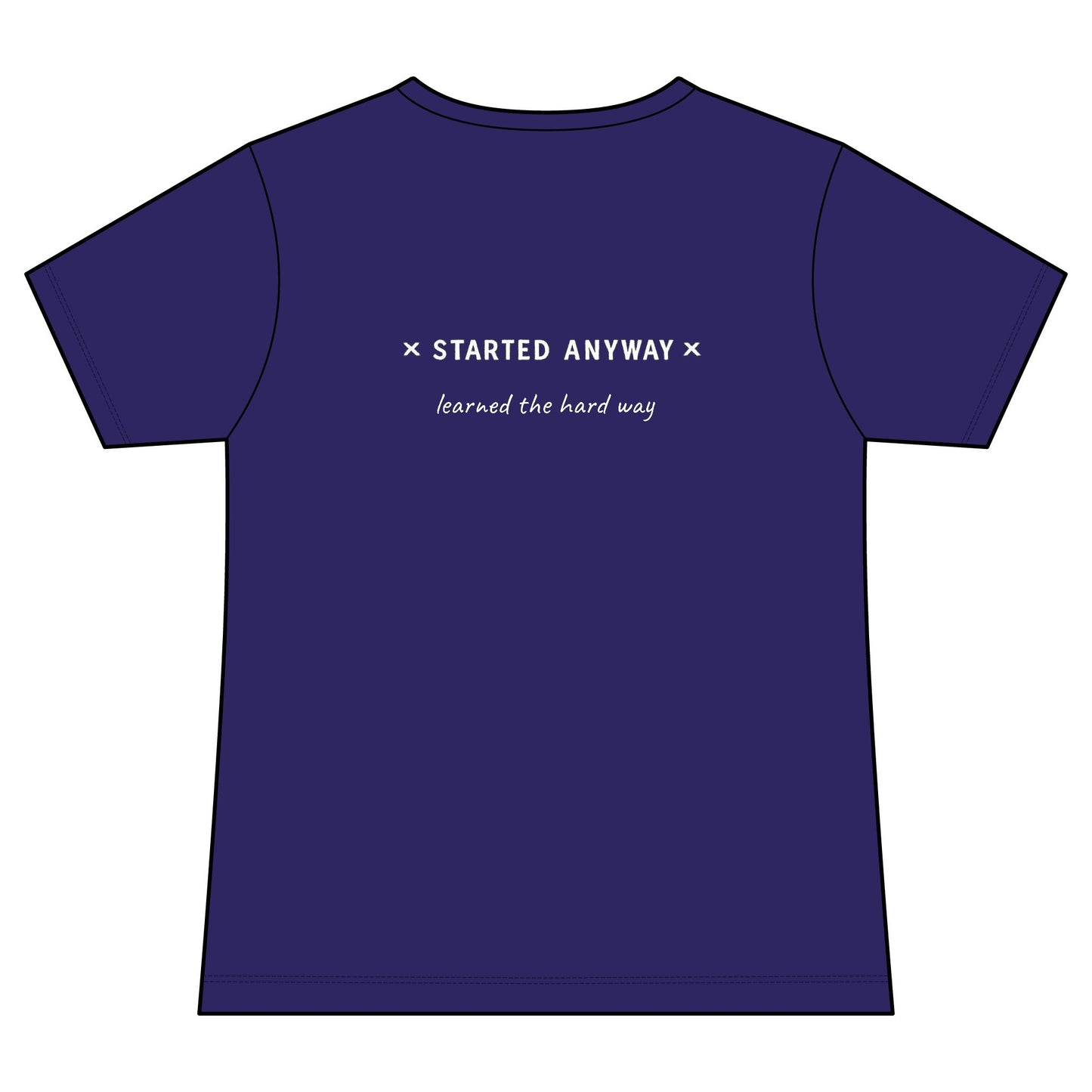 "Started Anyway" Women's Relaxed V-neck Tee