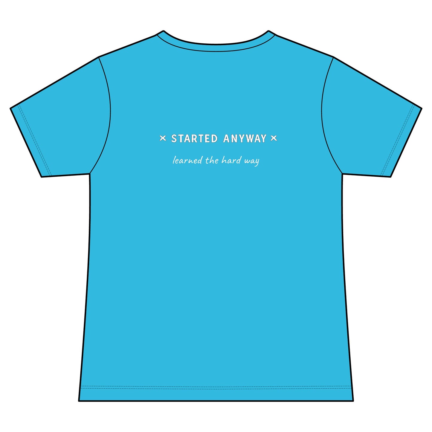 "Started Anyway" Women's Relaxed V-neck Tee