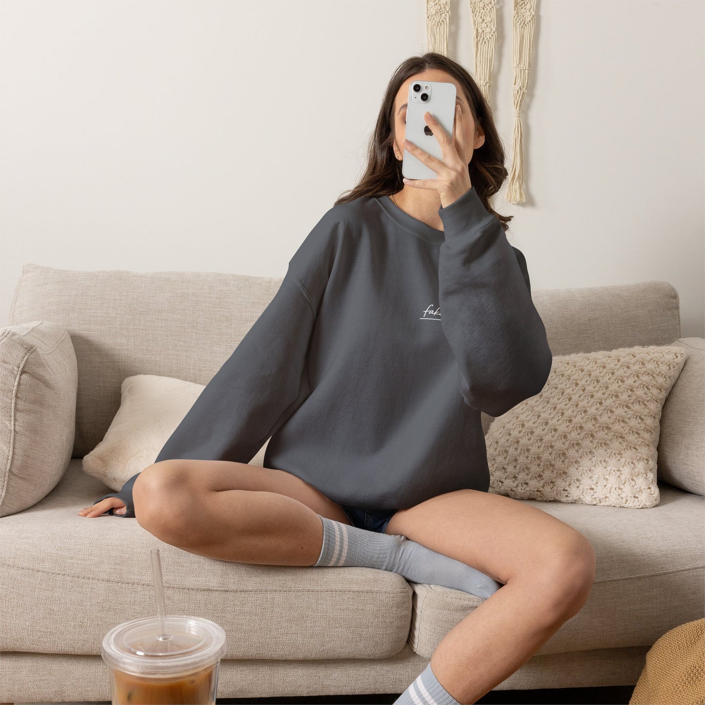 "Started Anyway" - Unisex Crewneck Sweatshirt