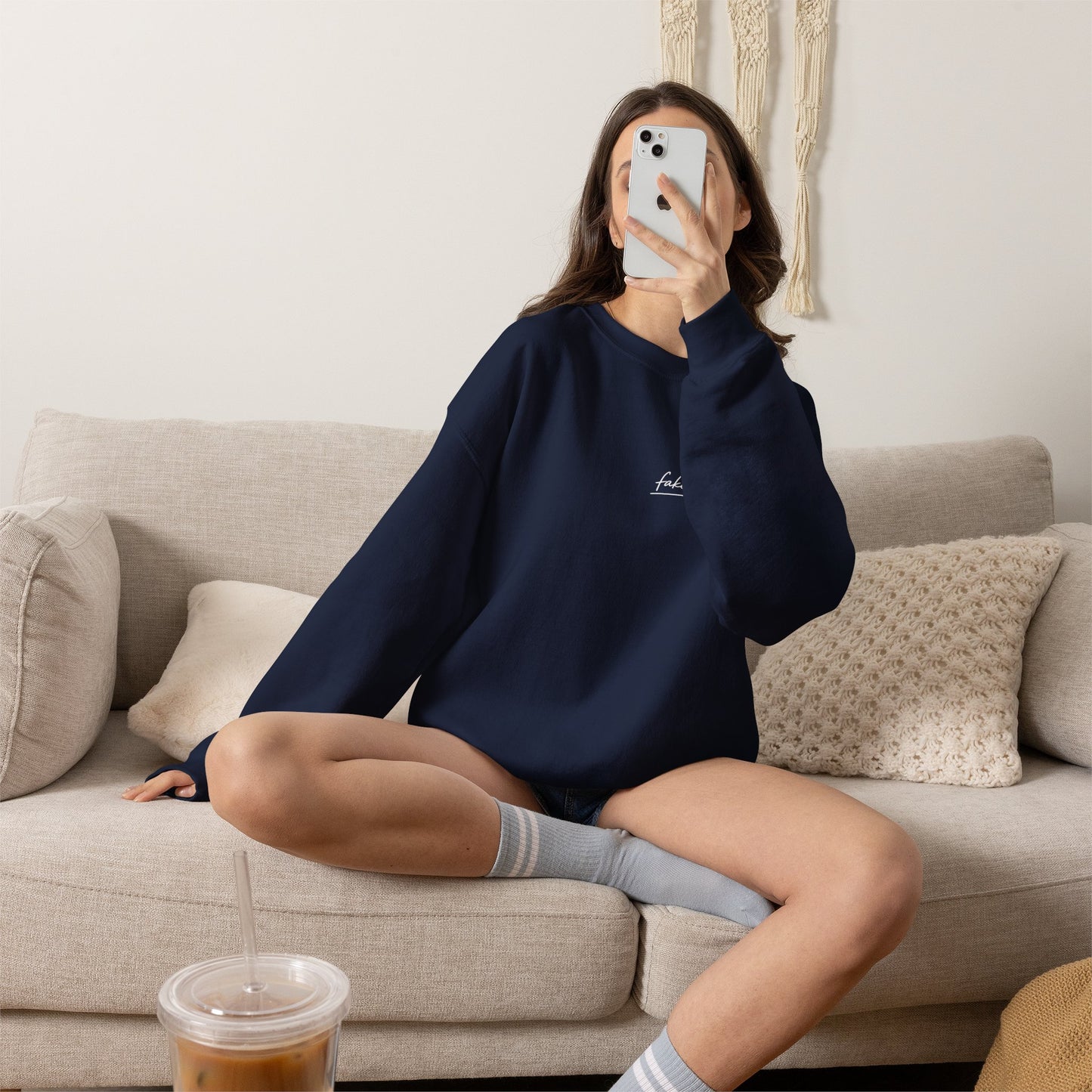 "Started Anyway" - Unisex Crewneck Sweatshirt