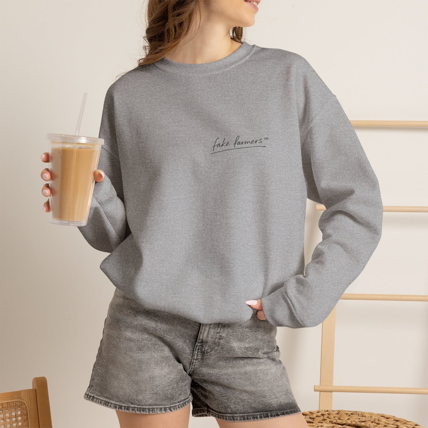 "Started Anyway" - Unisex Crewneck Sweatshirt