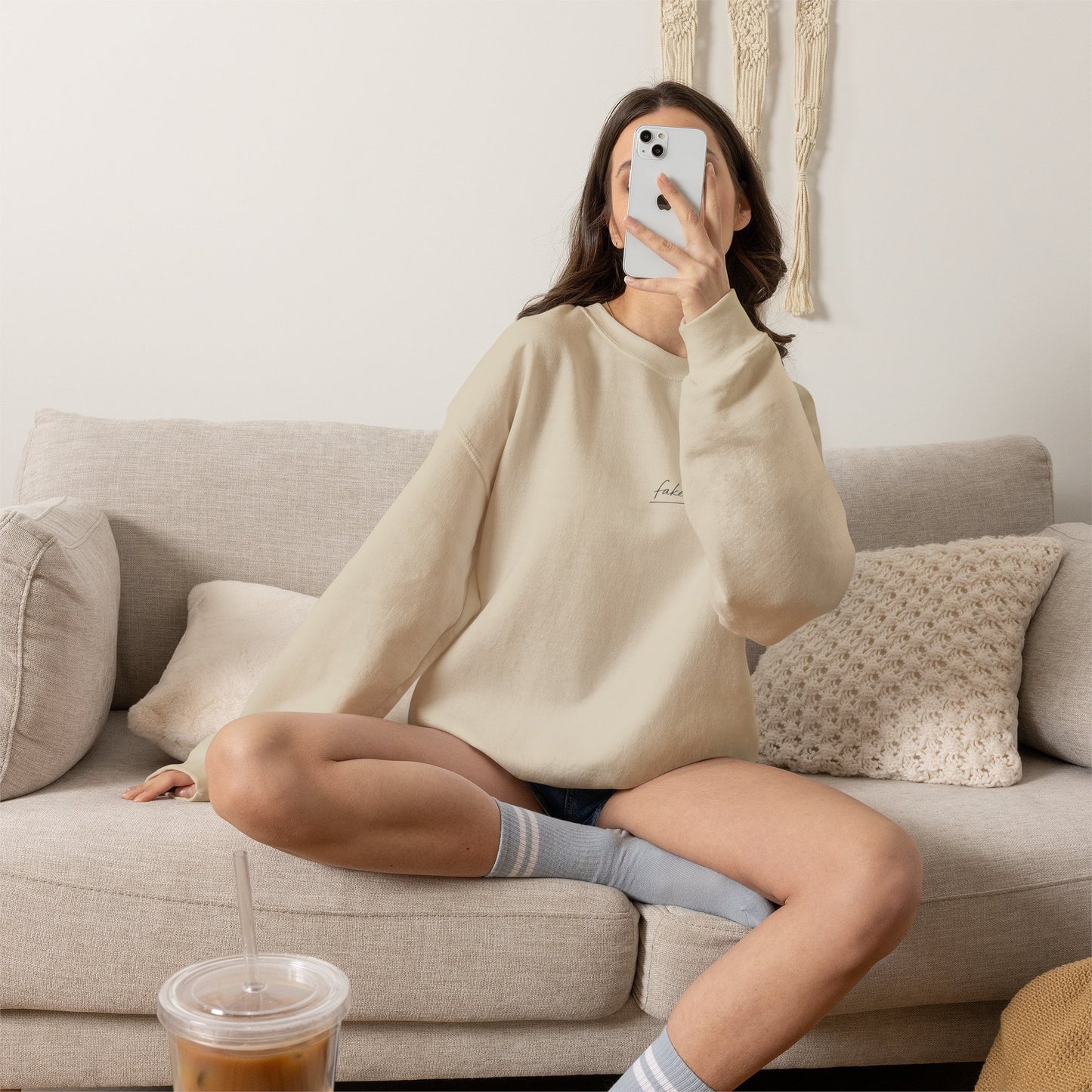 "Started Anyway" - Unisex Crewneck Sweatshirt