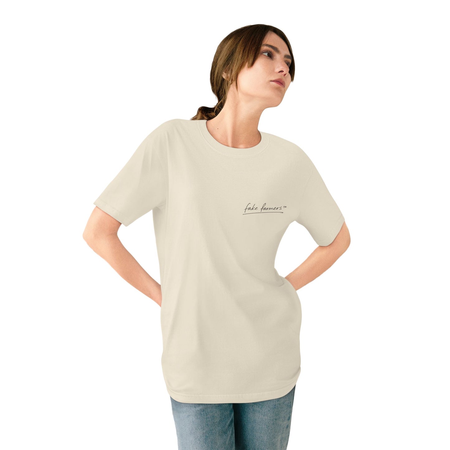 Premium "Fake Farmers" logo Tee (Eco-friendly)
