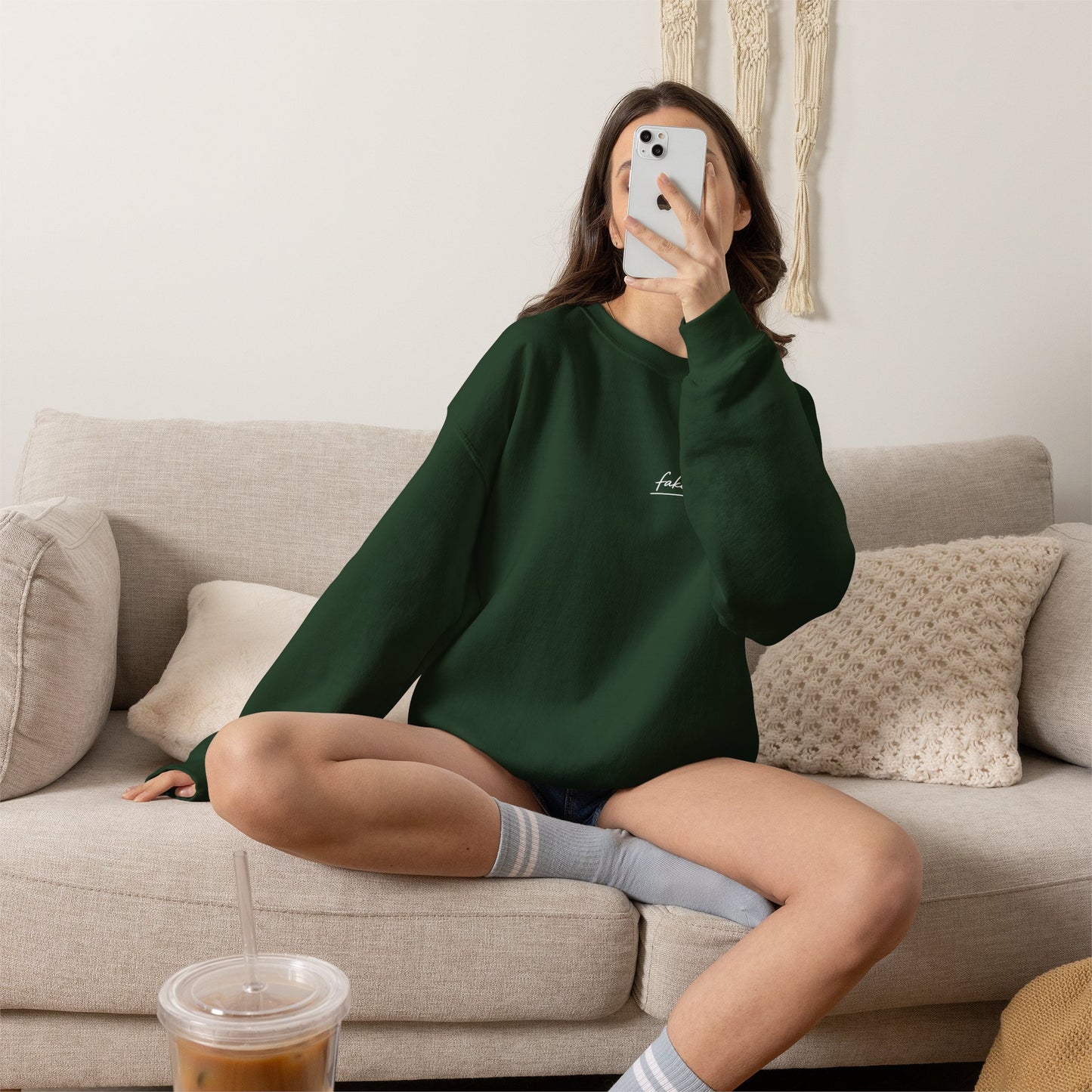"Started Anyway" - Unisex Crewneck Sweatshirt