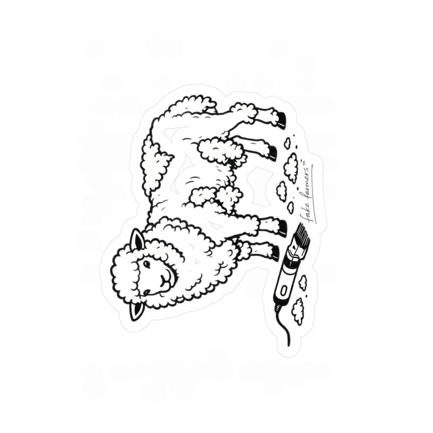 "Freshly Sheared" - 3"x4" Sticker
