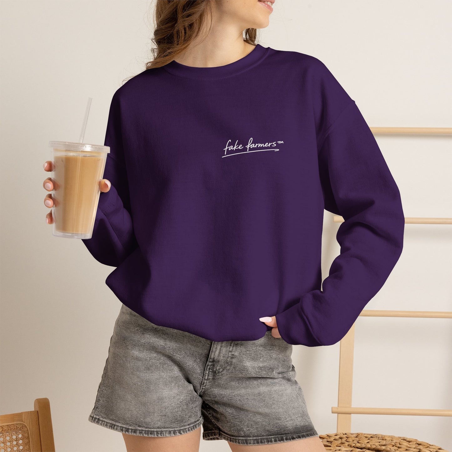 "Started Anyway" - Unisex Crewneck Sweatshirt