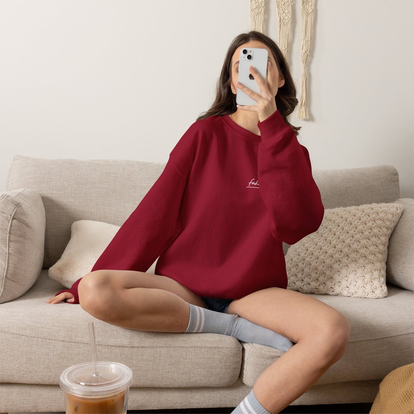 "Started Anyway" - Unisex Crewneck Sweatshirt
