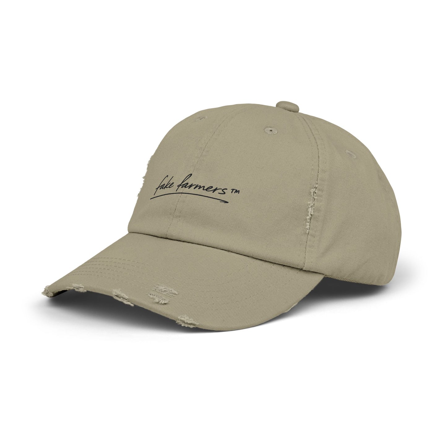 Distressed "Fake Farmer" Logo Cap (DTF Printed)