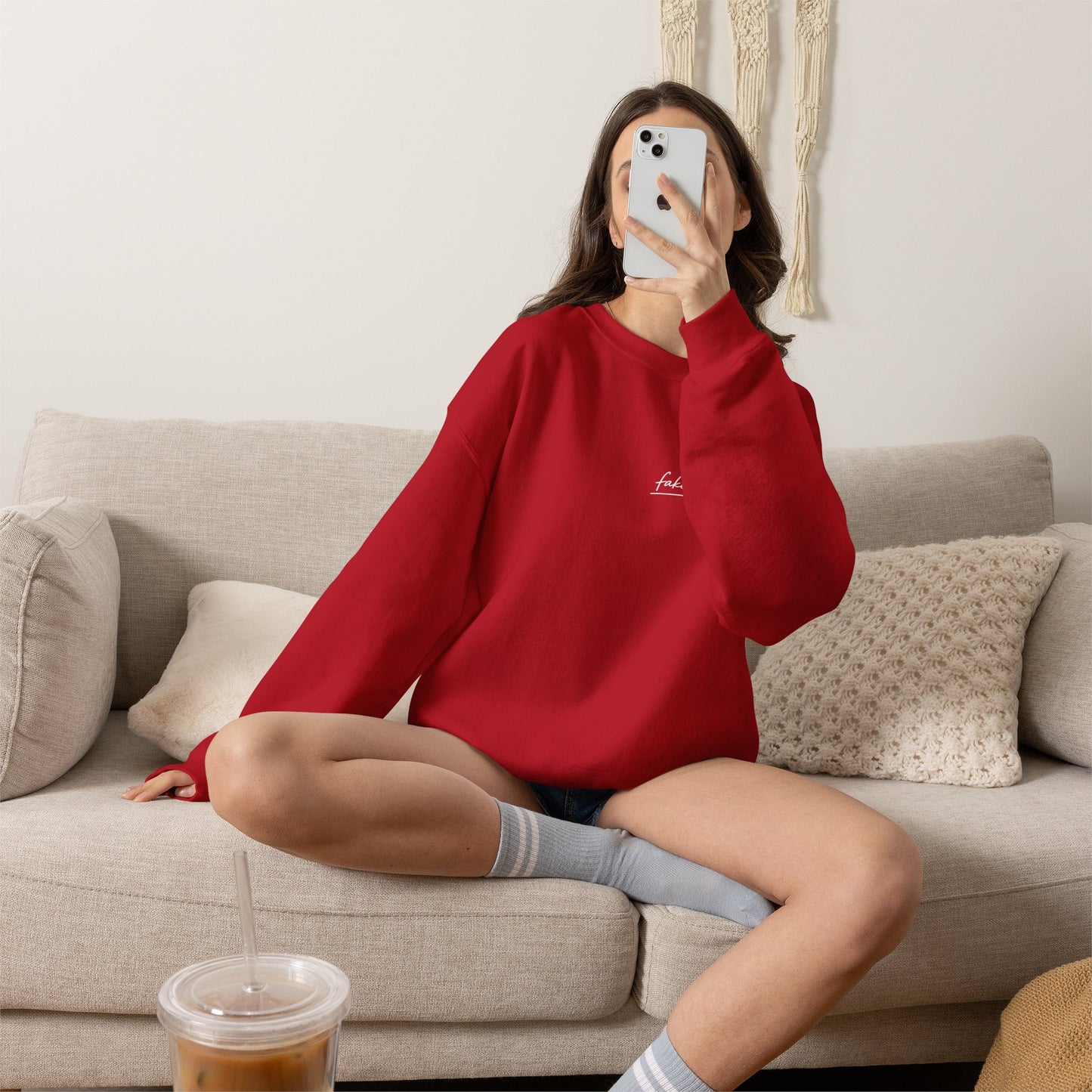 "Started Anyway" - Unisex Crewneck Sweatshirt