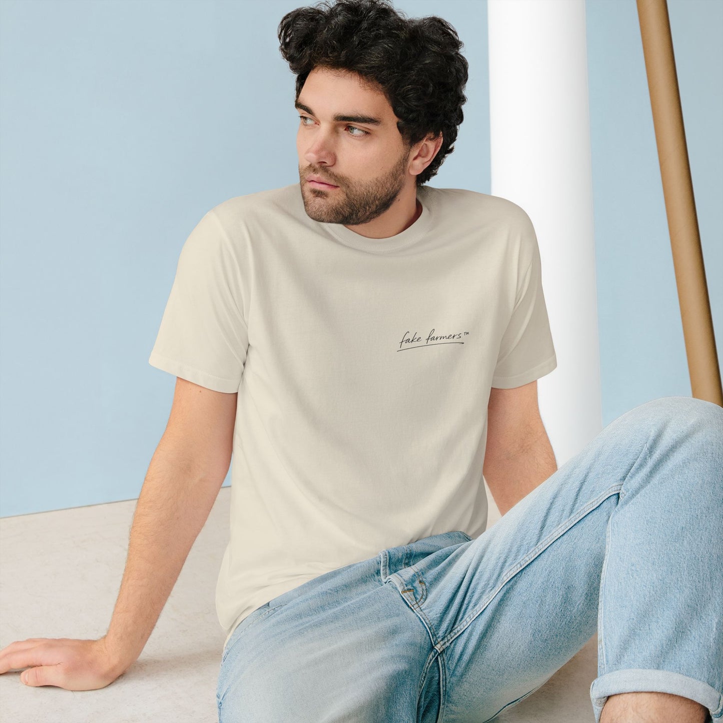 Premium "Fake Farmers" logo Tee (Eco-friendly)