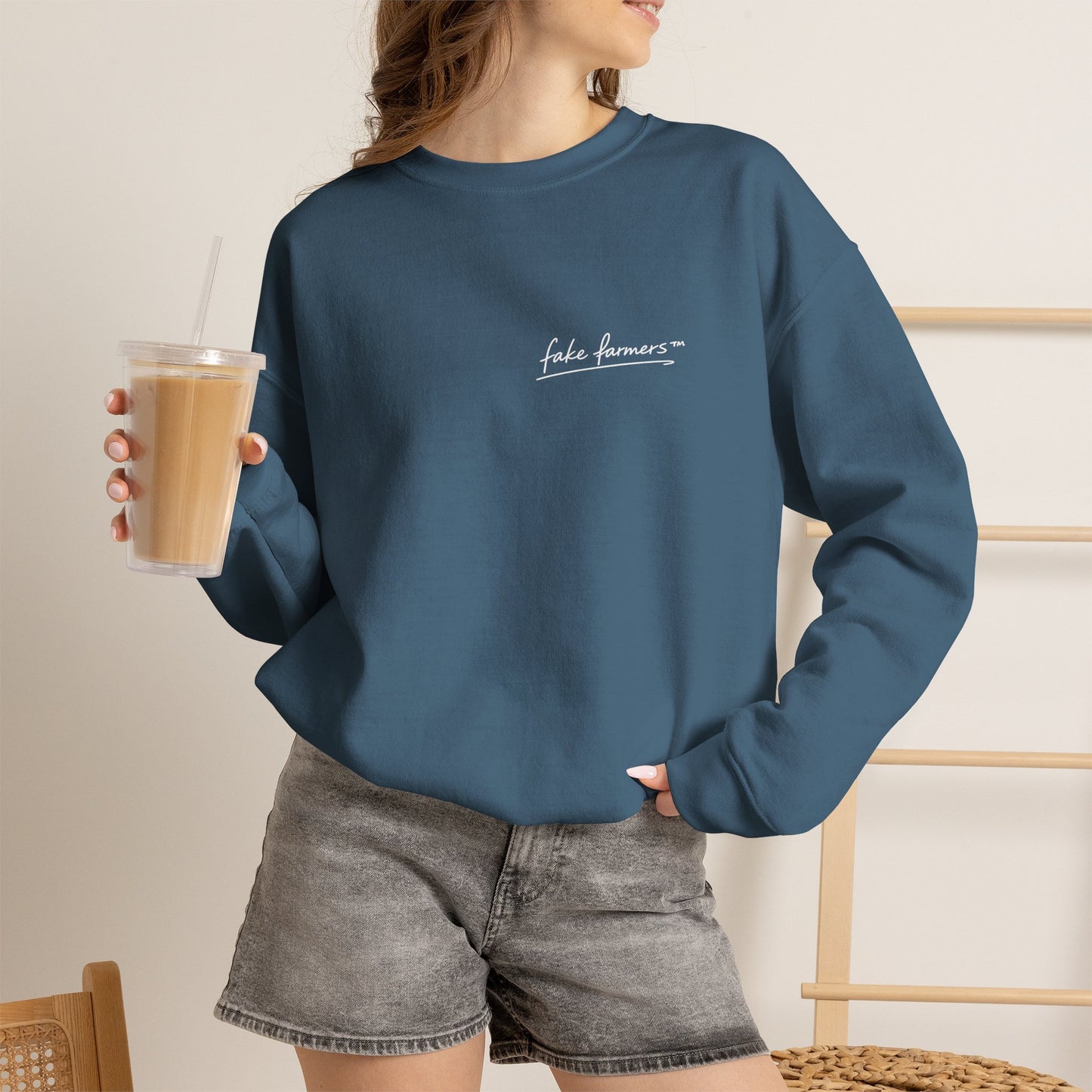 "Started Anyway" - Unisex Crewneck Sweatshirt