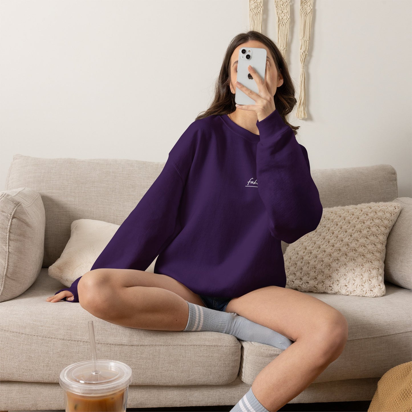 "Started Anyway" - Unisex Crewneck Sweatshirt
