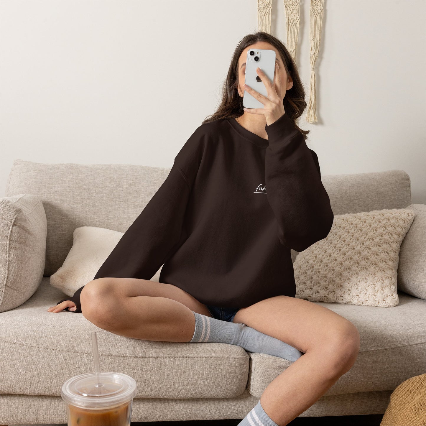 "Started Anyway" - Unisex Crewneck Sweatshirt