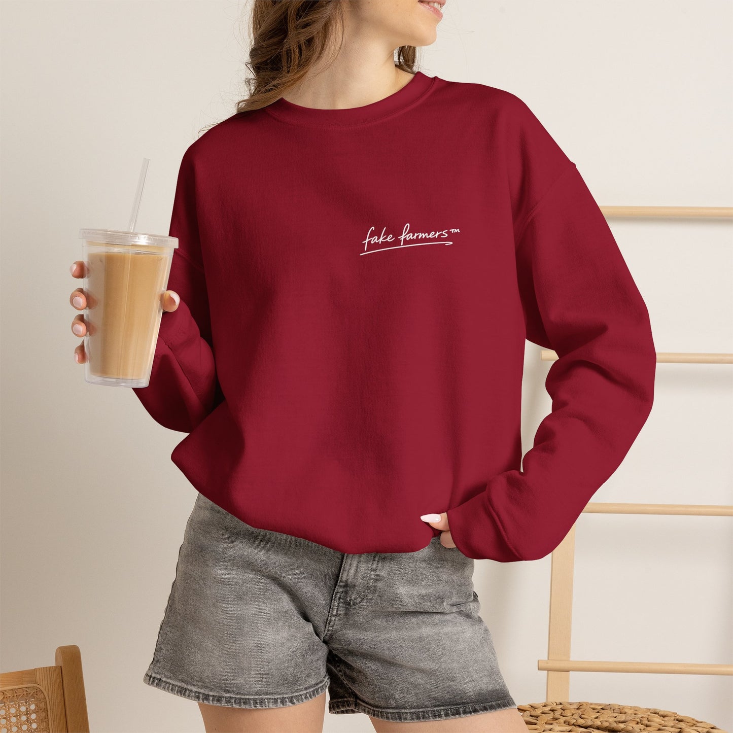 "Started Anyway" - Unisex Crewneck Sweatshirt