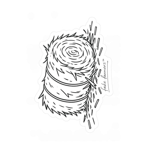 "Loose Hay Bale" Sticker