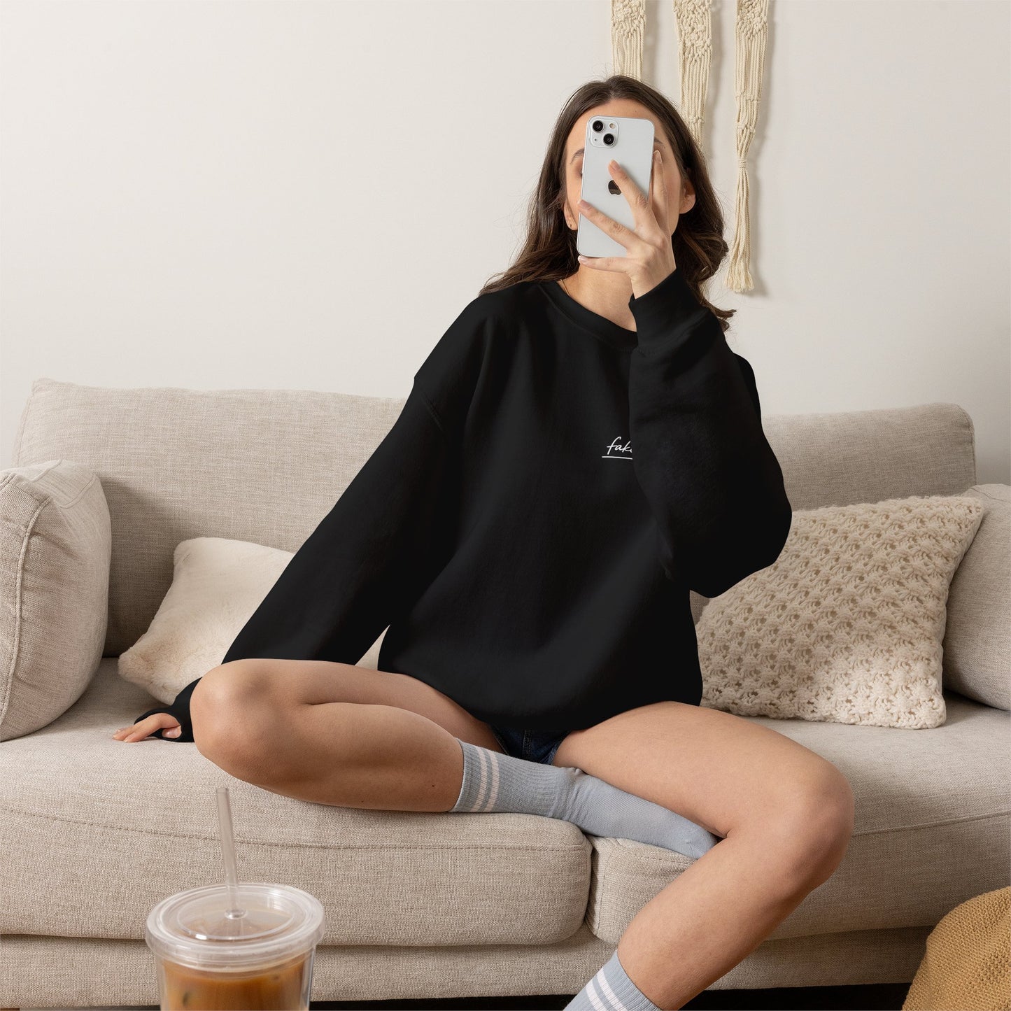 "Started Anyway" - Unisex Crewneck Sweatshirt