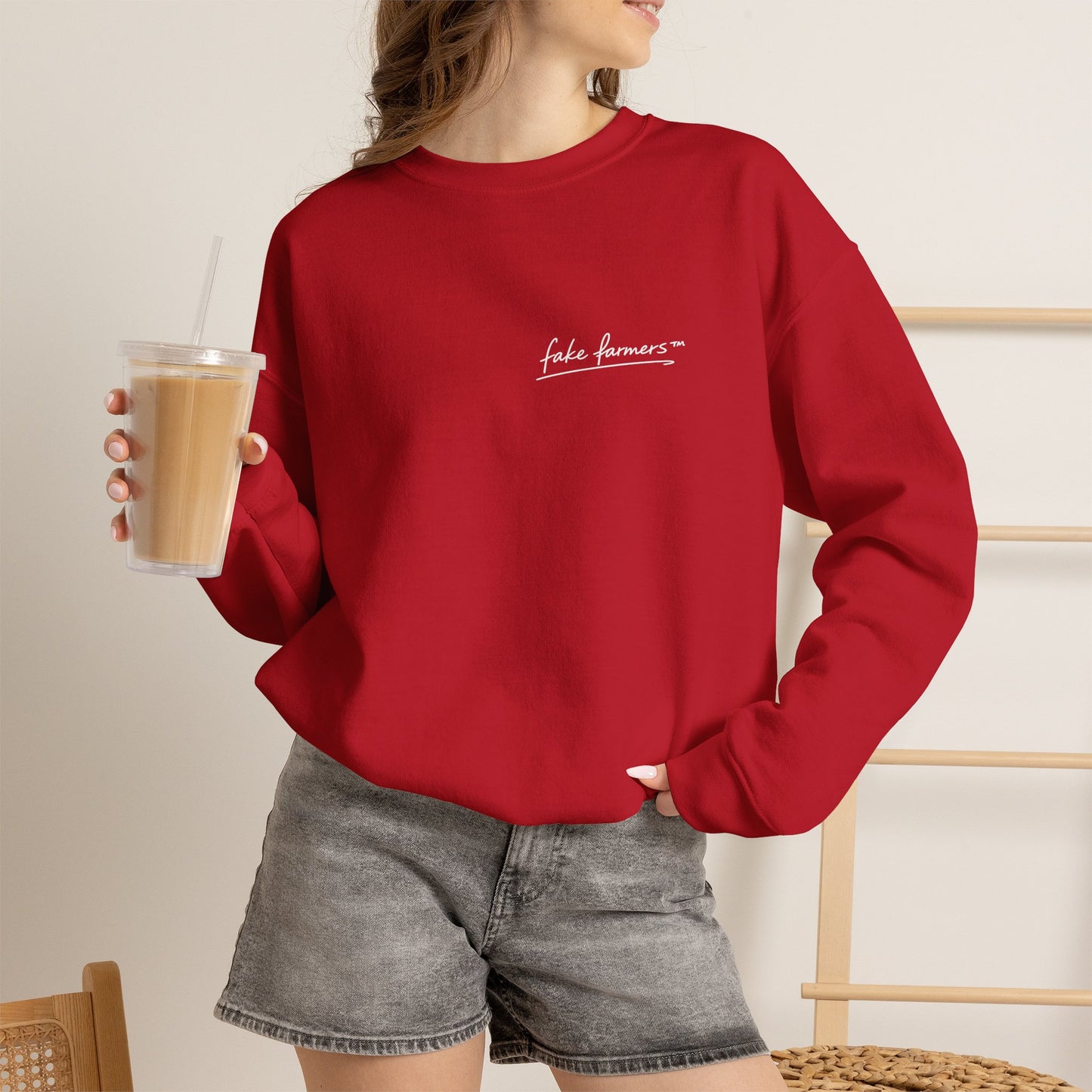 "Started Anyway" - Unisex Crewneck Sweatshirt