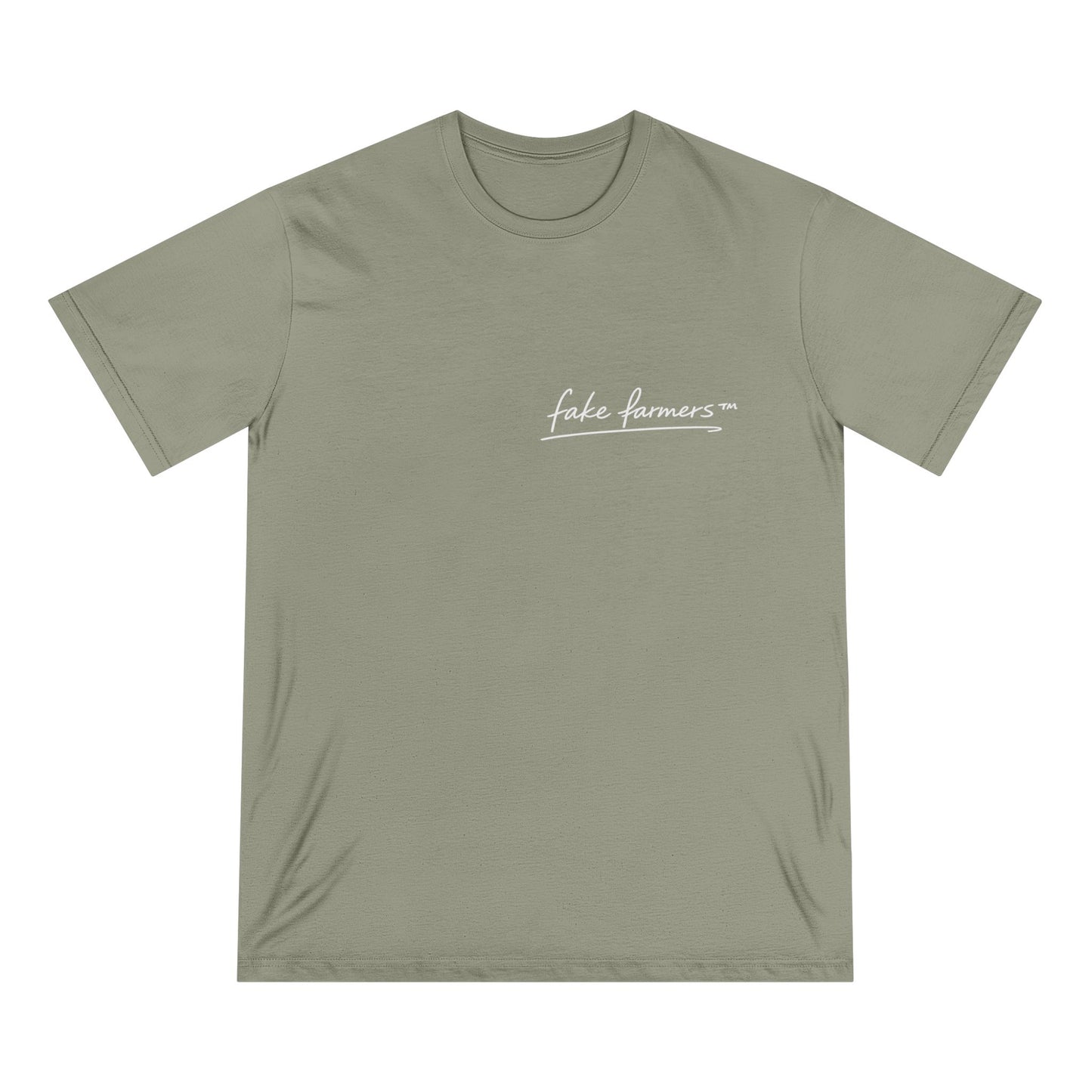 Premium Unisex "Fake Farmers" logo Tee (Eco-friendly)